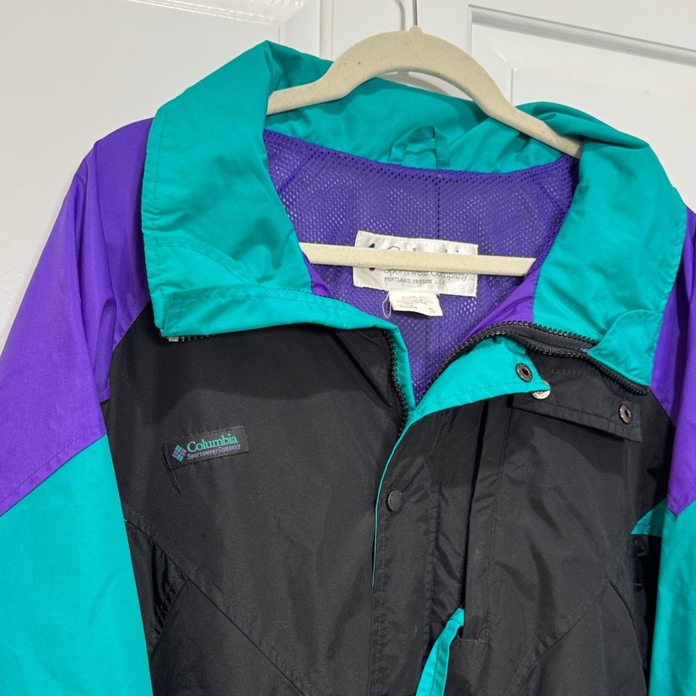 Columbia Purple and Teal Jacket